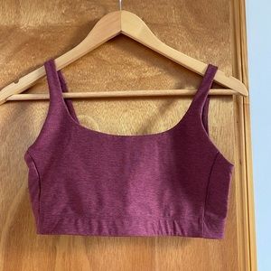 Outdoor voices maroon sports bra